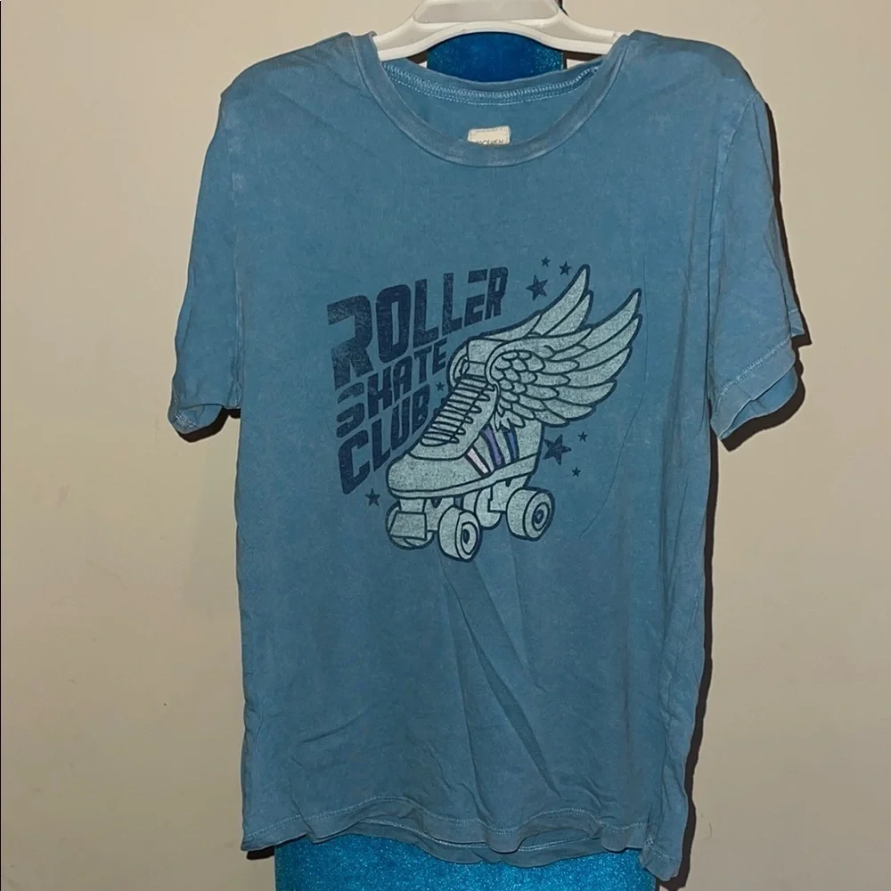 Kids Blue Roller Skate Club T-Shirt